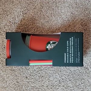 NIB Starbucks holiday glitter cold cups